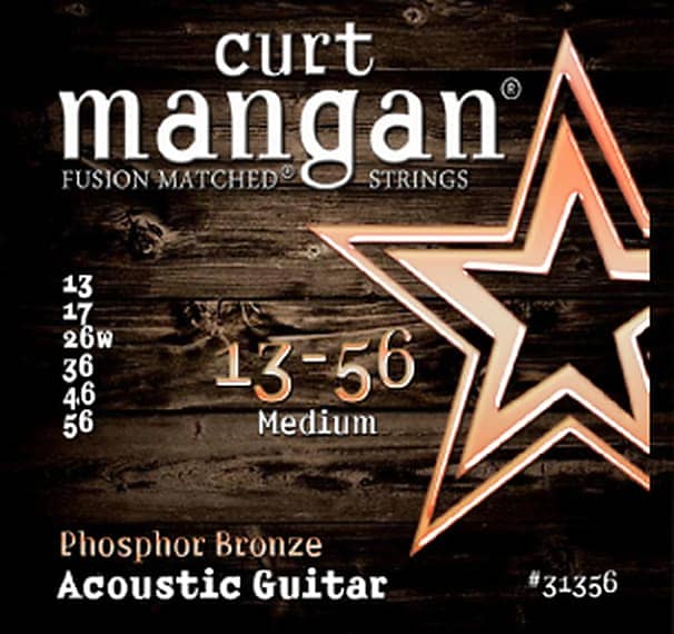 NEW Curt Mangan Phosphor Bronze Acoustic Strings - Medium - .013-.056 image 1