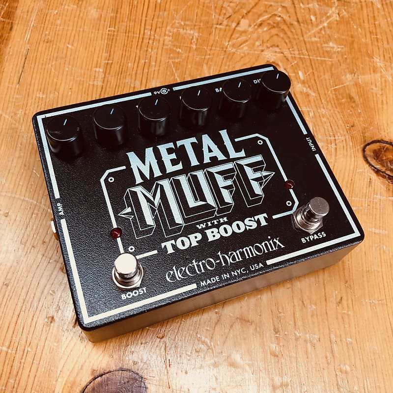 Electro-Harmonix Metal Muff with Top Boost Distortion Guitar Effects Pedal image 1