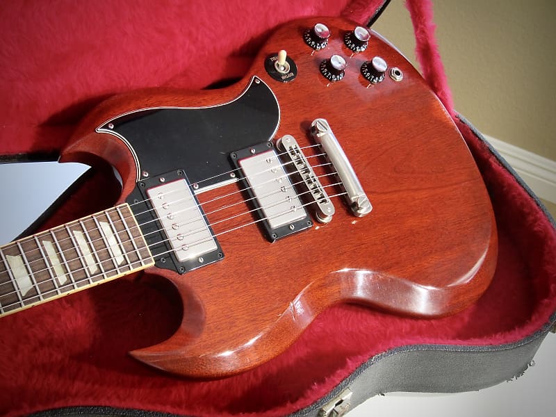 Gibson SG Standard '61 Reissue with Older Gibson Hard Case  Circa-2005-Vintage Cherry