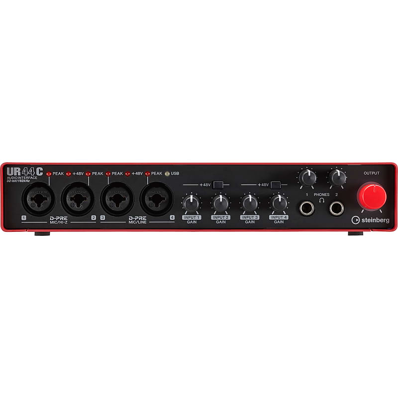 Steinberg UR44C RD 6-In / 4-Out USB 3.0 Type-C Audio Interface