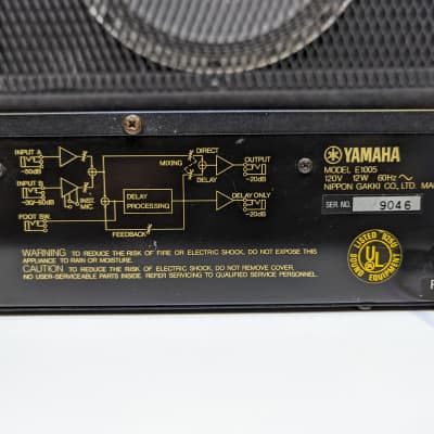 1982 Yamaha E1005 Analog Delay - Looks Good - Not Working image 5