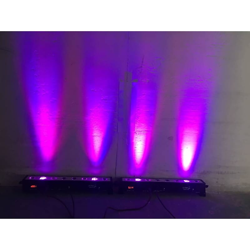 Led Par Bar Wall Wash Stage Light, 8Pcsx3W Rgb 3-In-1 Led And Full Aluminum  House Of 7 Modes Dmx512 For Disco/Party/Theater (Rgb)