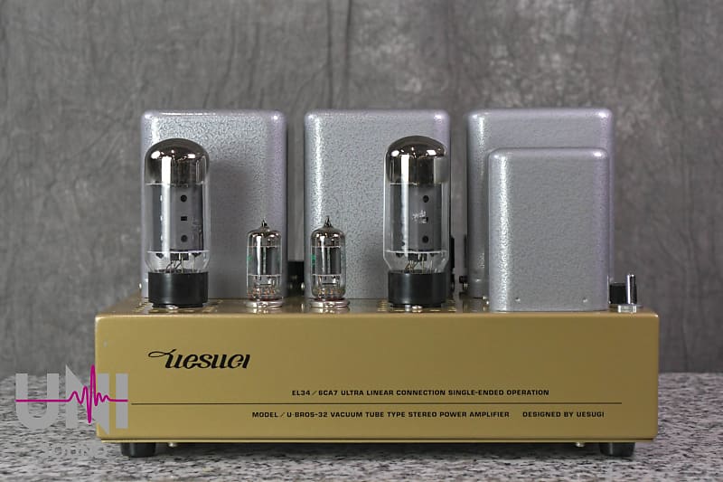 UESUGI U.BROS-32 Vacuum Tube Type Stereo Power Amplifier in Excellent condition  			