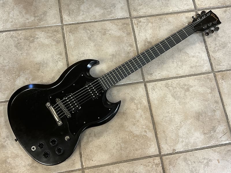 豊富な★Gibson USA★SG Gothic Satin Ebony 2000年製 オールブラックSG★ ギブソン