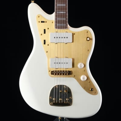 Squier 40th Anniversary Gold Edition Jazzmaster - Olympic White image 1