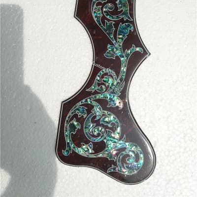 Folk Acoustic Guitar Celluloid Pickguard with Abalone