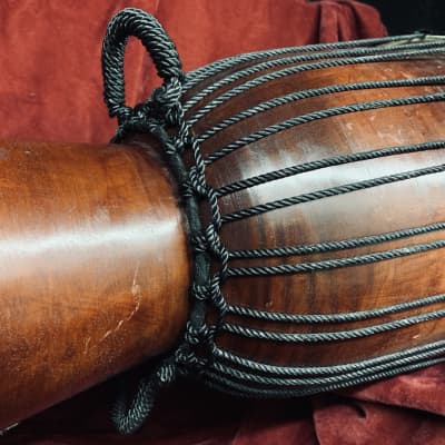 Rope tuned African Djembe 11” Drum Mahogany image 8