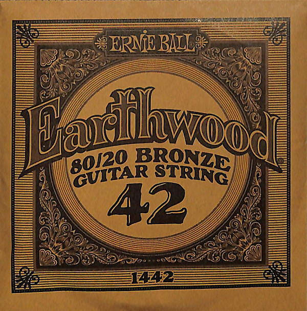 Four (4) - .042 Ernie Ball - Earthwood 80/20 Bronze Guitar | Reverb