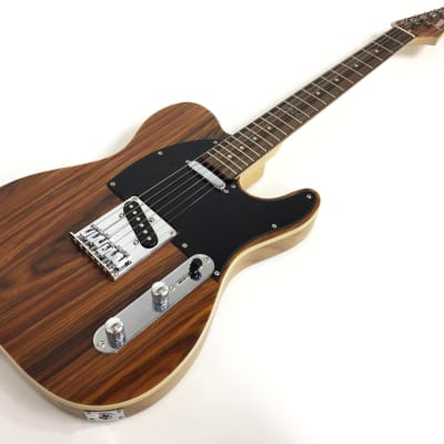 Haze 01M 830C Solid Body Light-Weight Electric Guitar, SS, Cocobolo Top +Gig Bag image 4