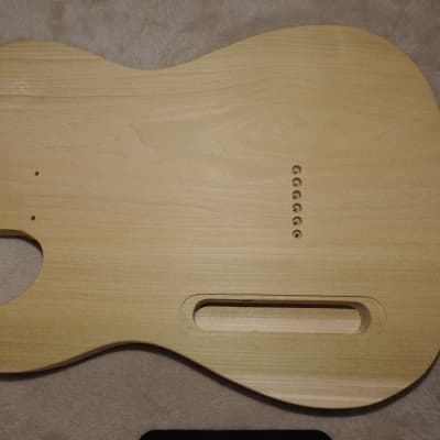 Unfinished Telecaster Body 1 Piece Poplar Standard Pickup Routes Really Light 4 Pounds 5.5 Ounces! image 8
