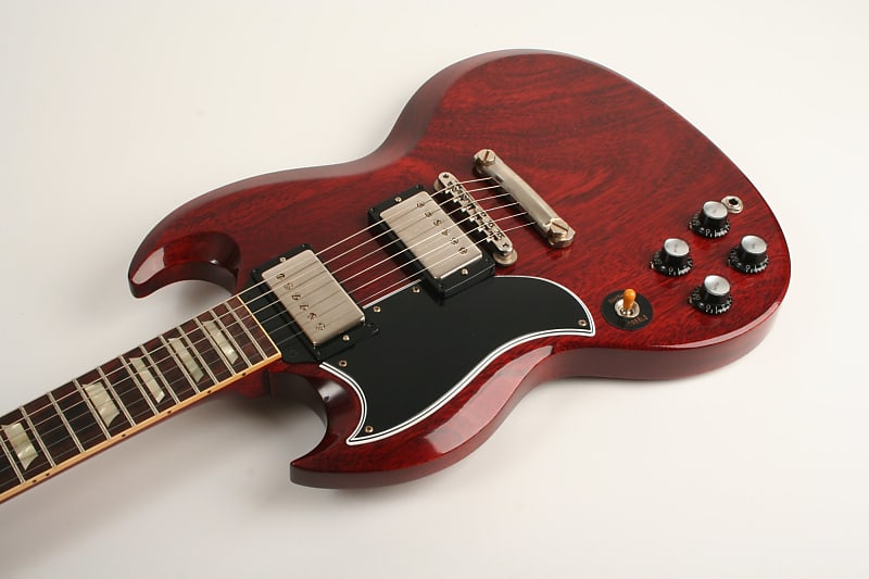 Custom Shop 1961 SG Standard Reissue Stop Bar - vos cherry red Double cut  electric guitar Gibson