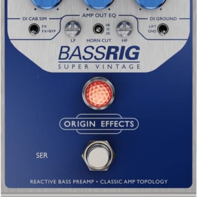 Origin Effects BASSRIG Super Vintage Bass Preamp Effects Pedal image 1