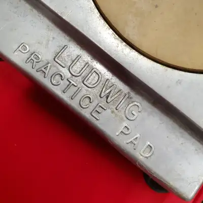 Ludwig Practice Pad vintage metal and rubber image 2