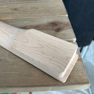Tricked Out Guitar Tele® Telecaster Style Neck Maple Blank Paddle Headstock Unfinished image 4