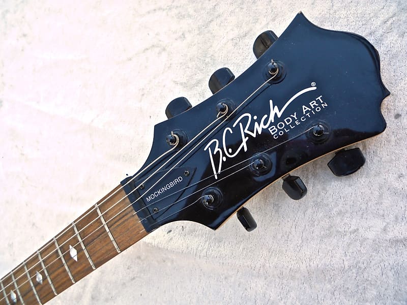 B.C. Rich Mockingbird Body Art Collection Dragon Guitar Fire