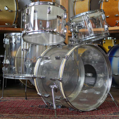 1970's Pearl Crystal Beat in Clear Acrylic 14x22 16x16 10x14 9x13 image 1