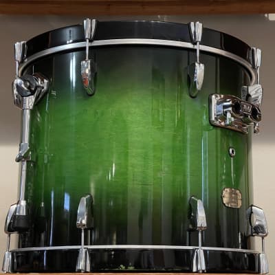 Pearl Session Custom SMX All-Maple Green Burst 10/12/14/22 Drum Kit | Reverb