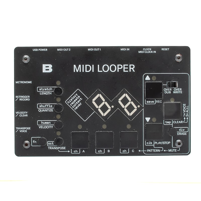 Bastl Instruments B MIDI Looper MIDI Looping Device w/ Reverb