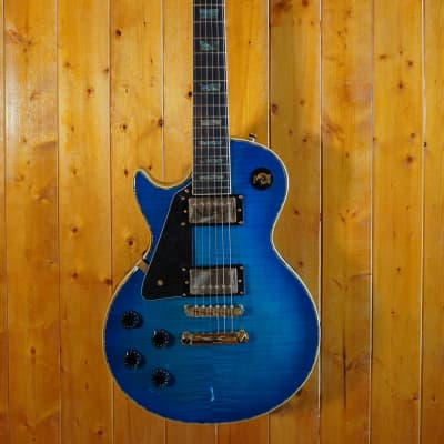 AIO SC77  *Left-Handed Electric Guitar - Blue Burst w/SKB-56 Hard Case image 1