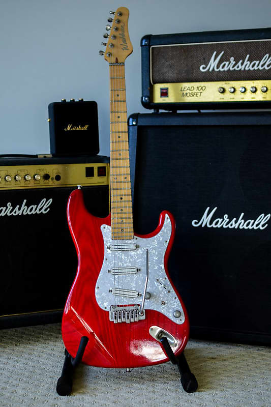 Washburn Stratocaster Copy 20002010 Translucent Cherry Red Reverb