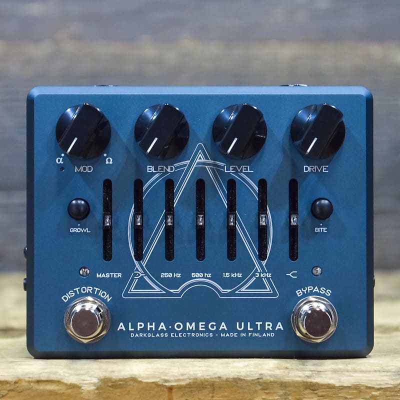 Darkglass Electronics Alpha Omega Ultra V2 (Aux-In) Bass Preamp Effect Pedal image 1