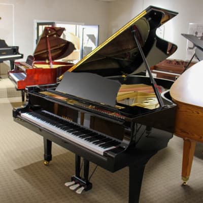 Yamaha C7 7'4" Semi-Concert Grand Piano | Polished Ebony | Refinished image 1