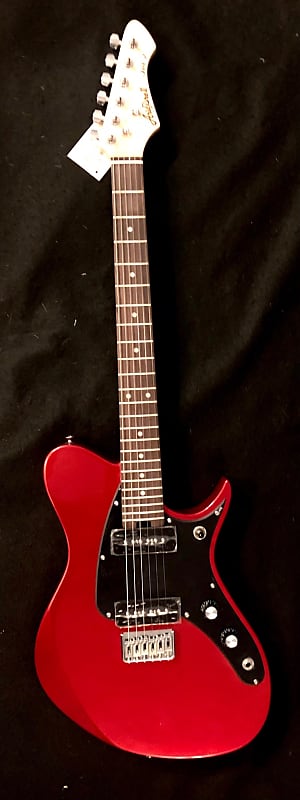 Aria Pro II Jet II CA Candy Apple Red Off-Set Electric Guitar w/P-90 PU's  *Demo Video Inside*
