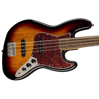 Squier Classic Vibe '60s Jazz Bass Fretless (3-Tone Sunburst) image 5
