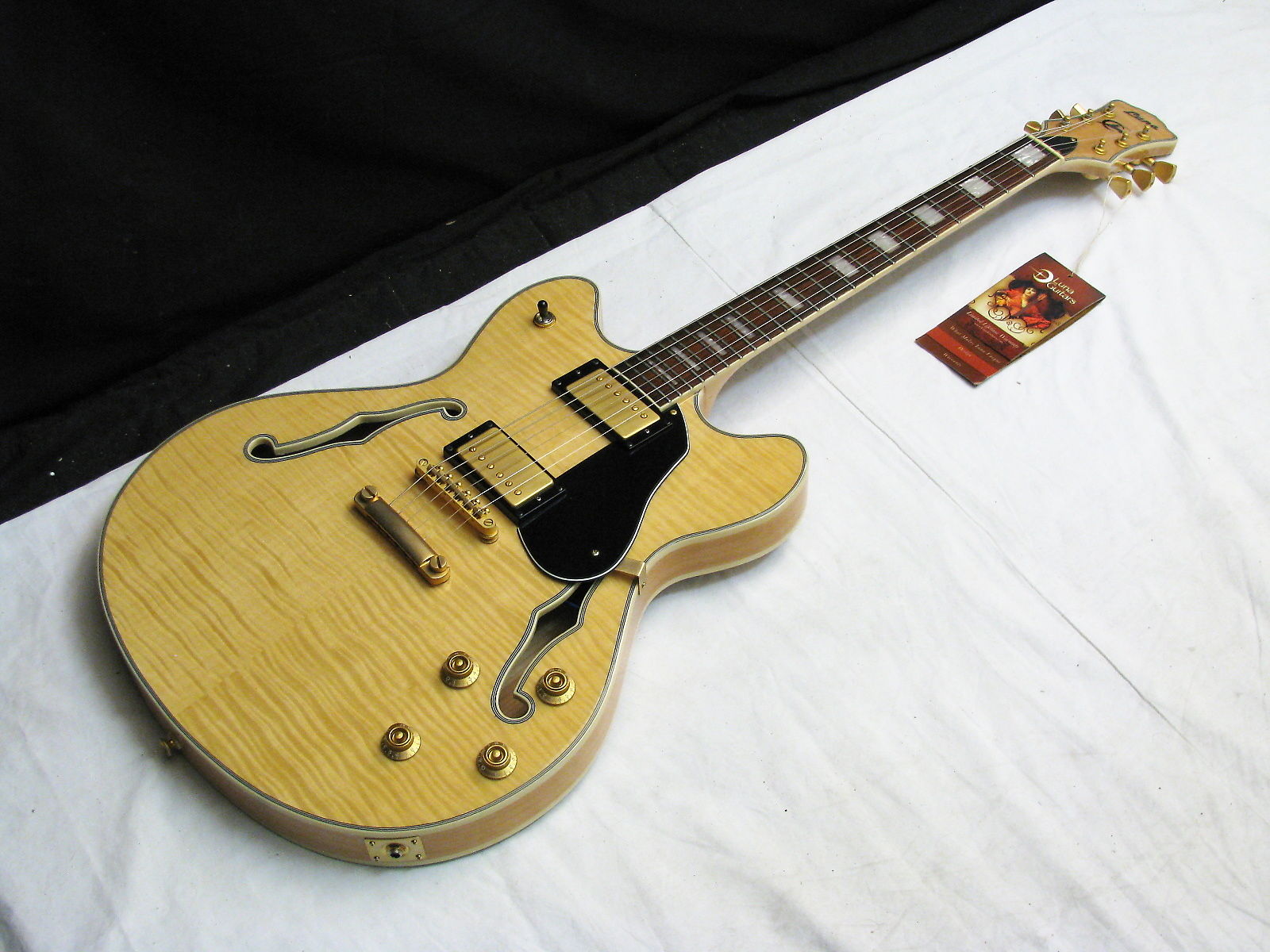 Luna semi cheap hollow guitar
