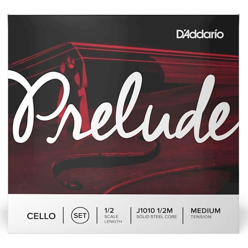 Prelude J1010 1/2M Cello String Set, 1/2 Scale, Medium Tension image 1