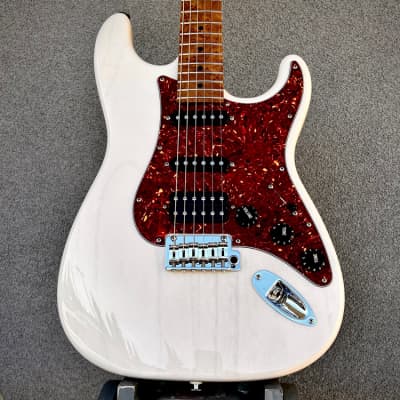 Suhr Limited Classic S HSS Trans White Paulownia 3A Roasted Birdseye Maple Neck & Fingerboard for sale