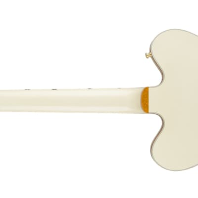 GRETSCH - G6136B-TP Tom Petersson Signature Falcon 4-String Bass with Cadillac Tailpiece  RumbleTron Pickup  Aged White Lacquer - 2414404805 image 2
