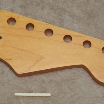 WD Music SMV21 Licensed Fender  Maple Stratocaster Neck 21 Medium  Frets Free Bone Nut NOS #2 image 2
