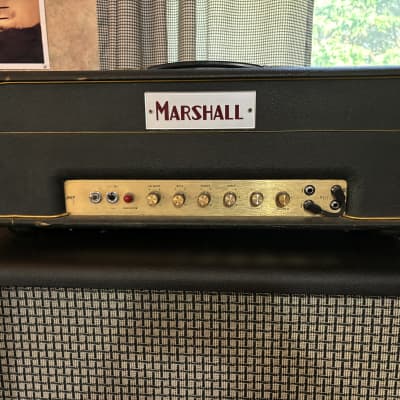 Marshall JMP 1987 2-Channel 50-Watt Guitar Amp Head 1971 - Black Small Box image 2