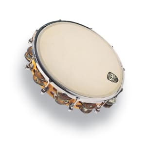 Latin Percussion CP391 CP 10" Tuneable Double-Row Wood Tambourine w/ Head