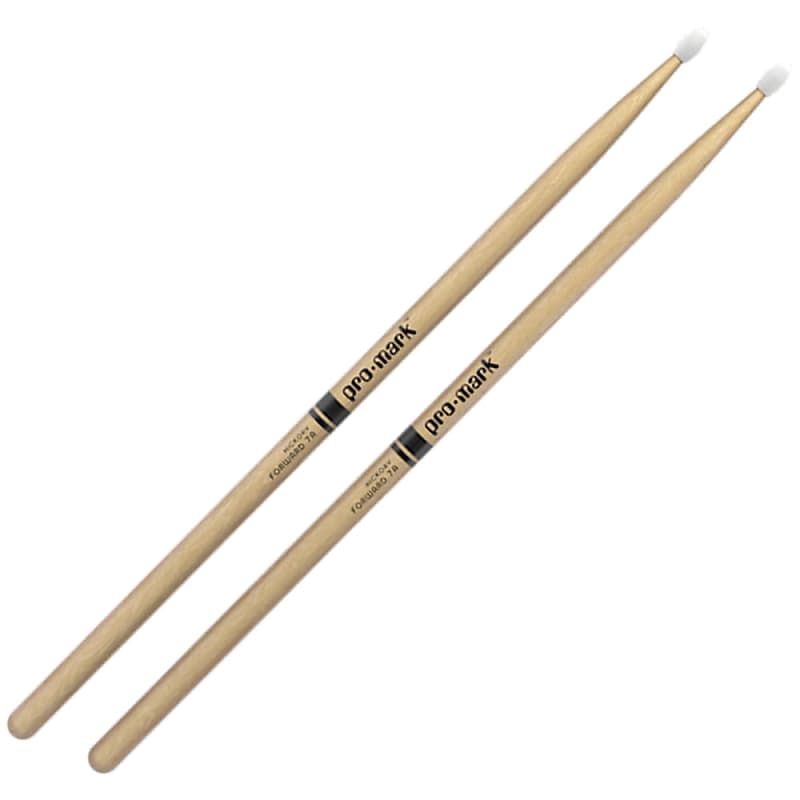 Promark Hickory 7A Nylon Tip drumstick – TX7AN image 1