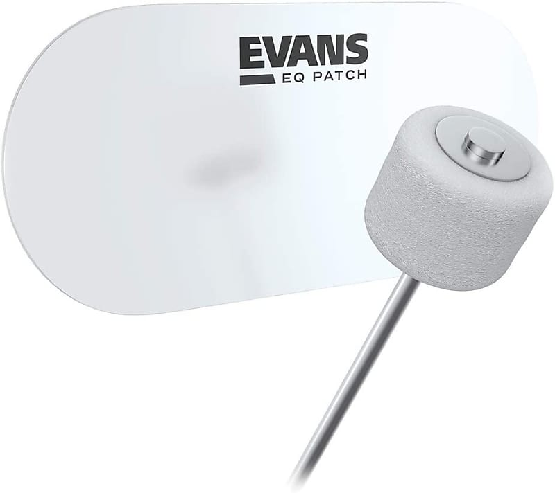 Evans EQ Double Pedal Patch, Clear Plastic (X2) image 1