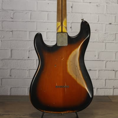 Nash S-57 Alder Electric Guitar 2-Tone Burst Hardtail Heavy Relic w/Nash Case #COL44 image 7