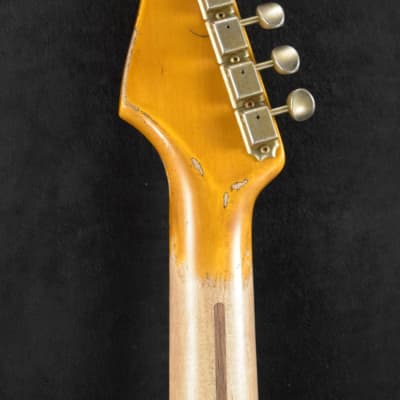 Mint Fender Limited Edition 70th Anniversary 1954 Stratocaster Super Heavy Relic Wide-Fade 2-Color Sunburst image 8