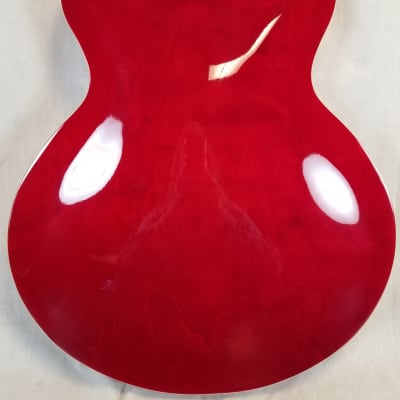 Tokai Pre Owned ES86 SR Semi Hollowbody Guitar Seethru Red image 9
