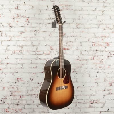 Gibson J-45 Standard 12-String Acoustic Electric Guitar Vintage Sunburst image 4