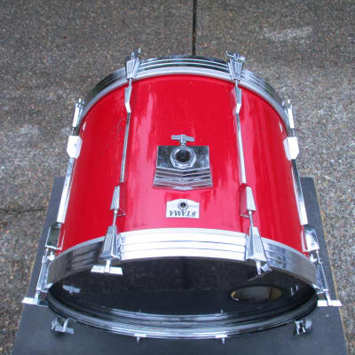 Tama Vintage Rockstar 22 X 16 Bass Drum, Lipstick Red, Made in Japan ! image 2