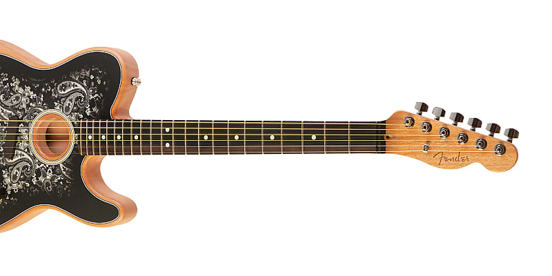 Fender Limited Edition Acoustasonic Telecaster Black Paisley