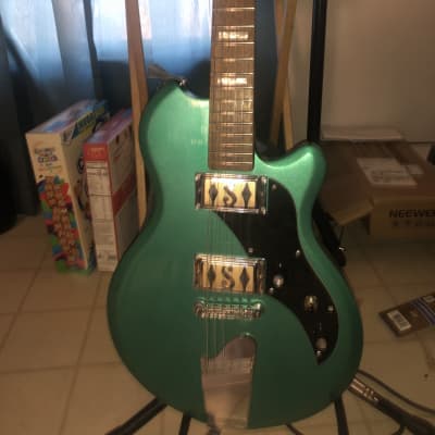Supro 2020TM Westbury Dual Pickup Island Series Electric Guitar Turquoise Metallic image 1