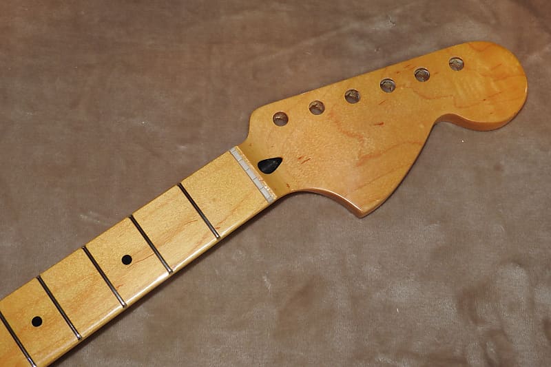 Mighty Mite MM2935VT Maple Stratocaster Neck Big CBS Headstock 22 Medium Jumbo Frets Thin Vintage Tinted Gloss Poly Finish NOS #5 image 1