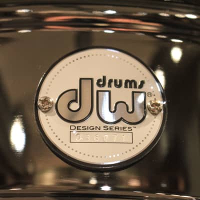 DW Design Black Nickel over Brass 5.5x14 Snare Drum - New! image 5
