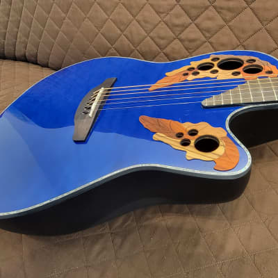 ギター OVATION Celebrity Elite Exotic CE44P-8TQ Ovation Celebrity Elite Plus CE44P-8TQ Mid-Depth Acoustic