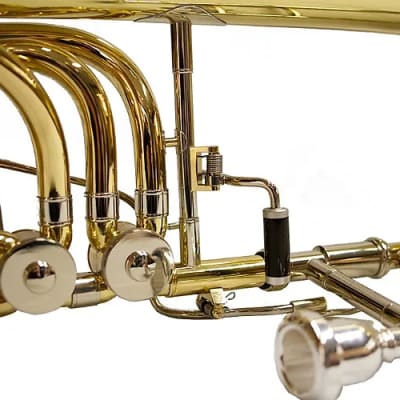 Schiller Studio Elite Double Trigger Bass Trombone - Gold image 7
