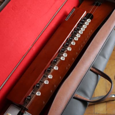 Taishōgoto (Taishogoto), Taisho Koto, Electric Nagoya Harp; Suzuki Kohaku w/ pickup & soft case, Rare Japan Vintage Folk Instrument imagen 6