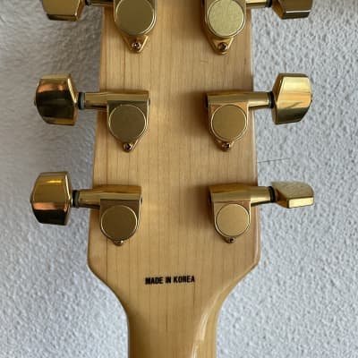 Vantage model 655 Hollowbody - Natural Finish Electric Guitar image 22